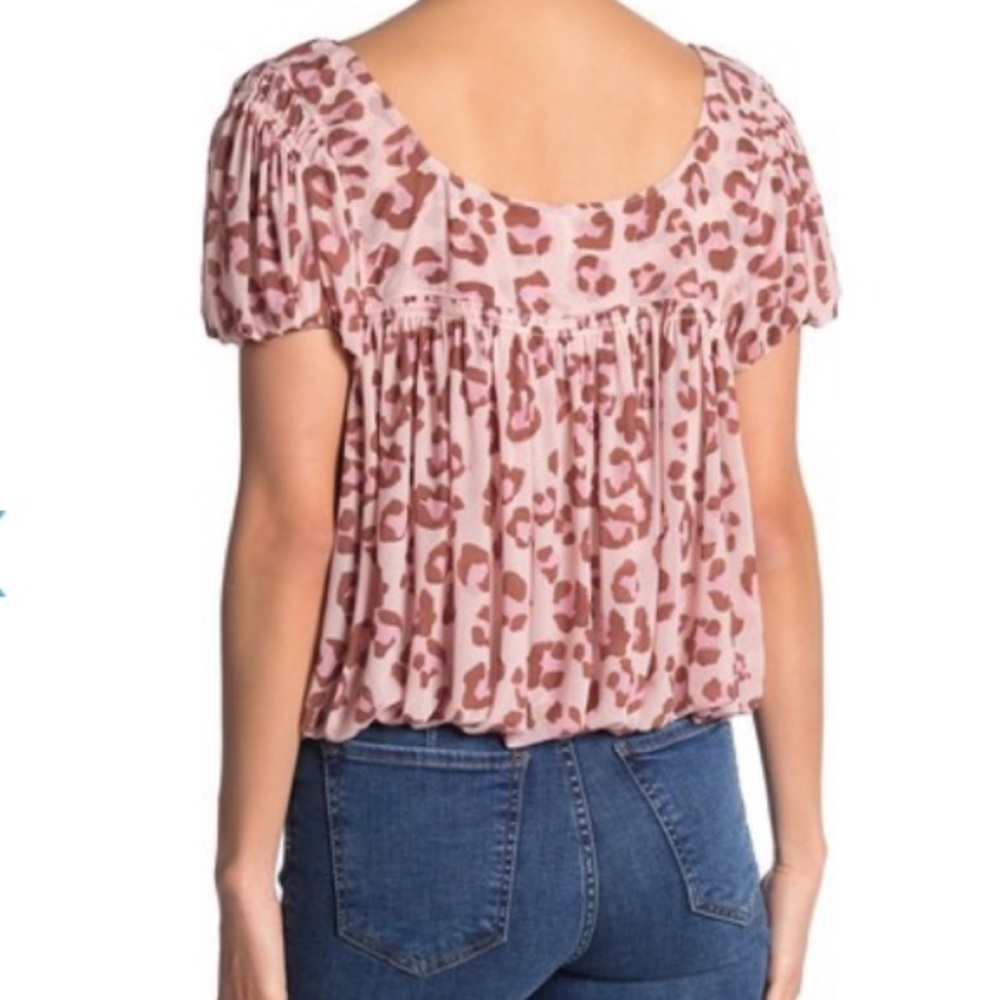 Free People Leopard blouse - Picture 2 of 2